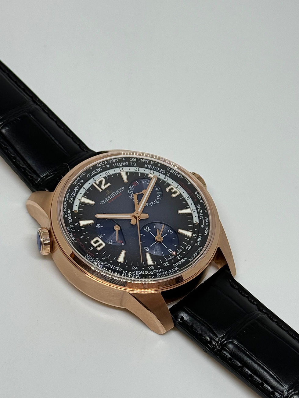 Miniatura: Jaeger LeCoultre Polaris Geographic WT World-Time Rose Gold Swiss