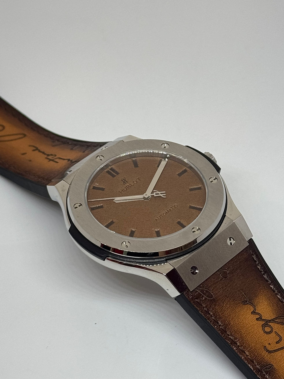 Miniatura: Hublot Classic Fusion Berluti Platinum Swiss