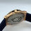 Miniatura: HUB Classic Fusion Rose Gold Blue Dial Rubber Strap