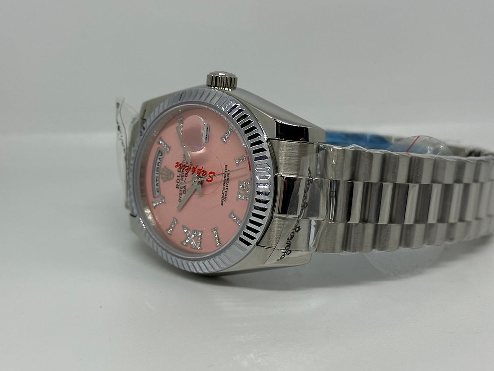 Miniatura: Rolex Day Date Pink Dial Presidente 36mm