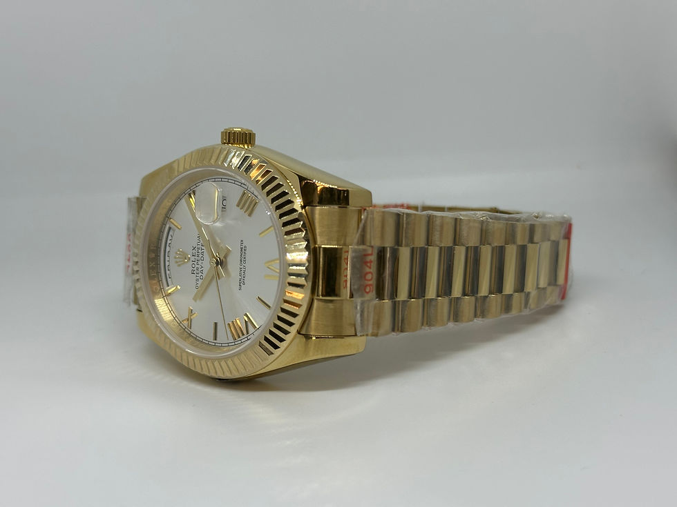 Miniatura: Rolex Day Date 41mm Silver Dial Gold