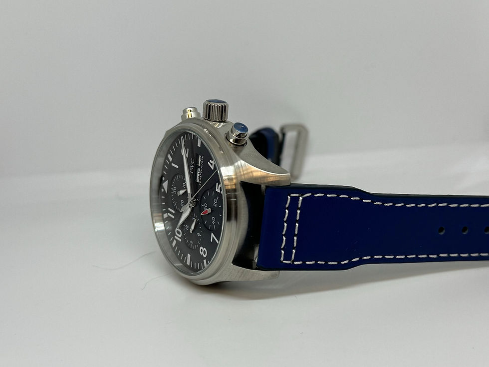 Miniatura: Iwc Schaffhausen Pilot Top Gun Blue Dial Automatic
