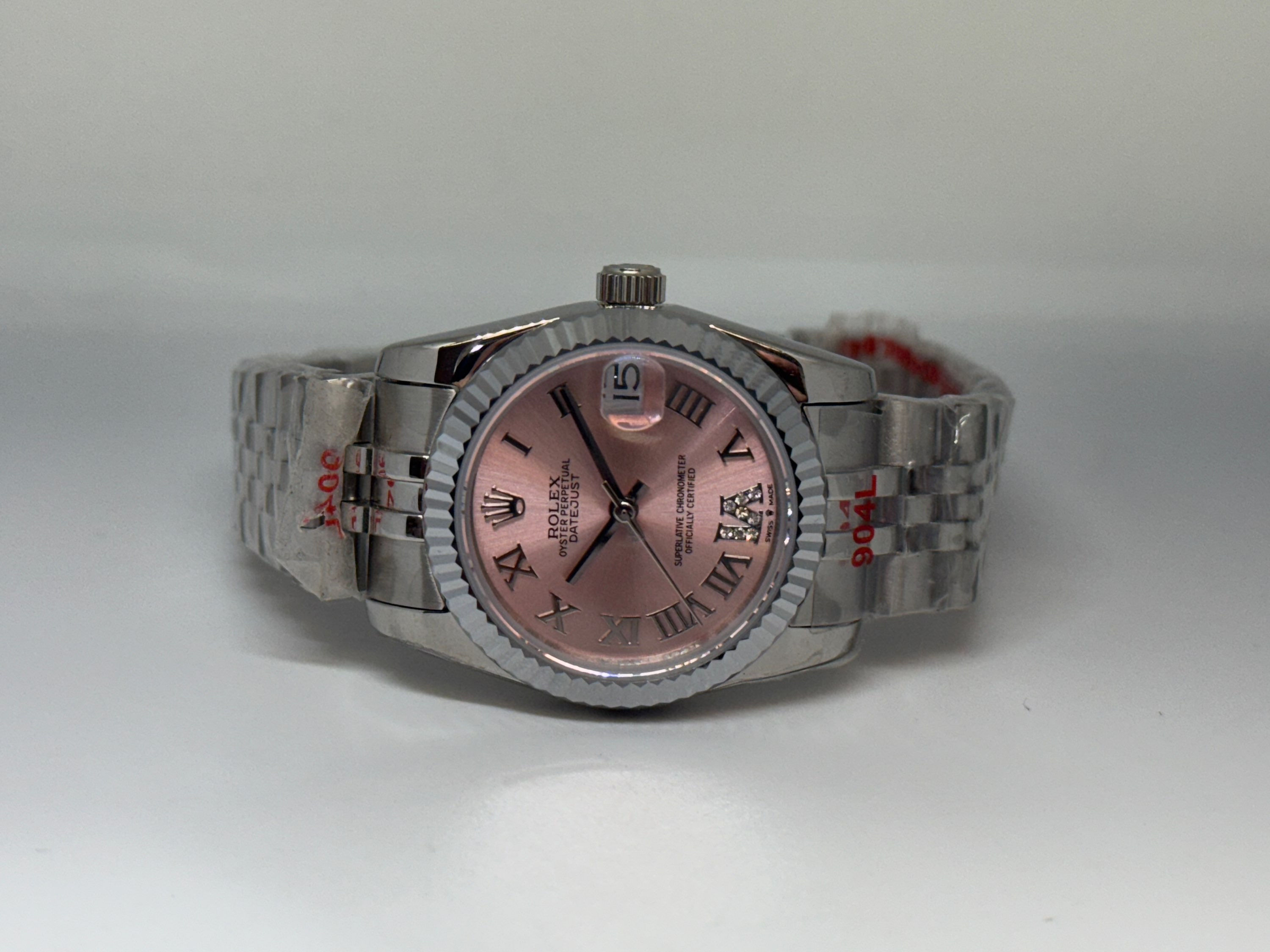 Rolex Datejust 31mm Pink Dial Jubile