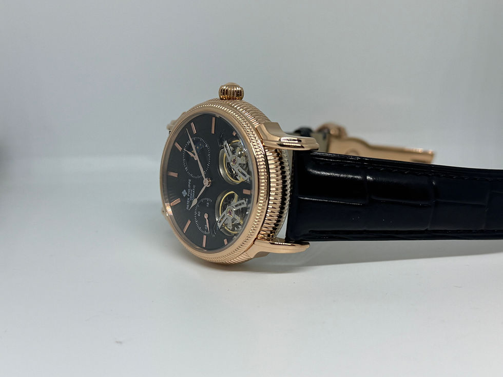 Miniatura: Patek Philippe Double Tourbillon Black Dial Rose Gold