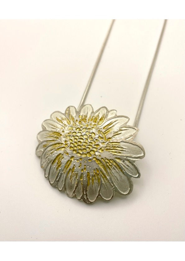Flower Pin and Necklace