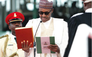President-Muhammadu-Buhari-taking-the-oath-of-office-in-Abuja...-on-Friday-360x2