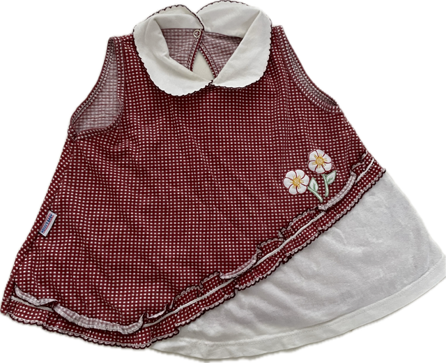 Zomerjurkje rood wit vintage