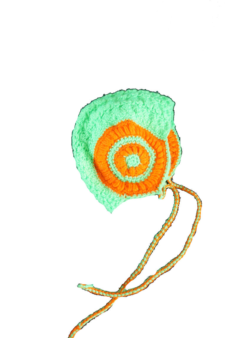 muts groen gehaakt maat 50