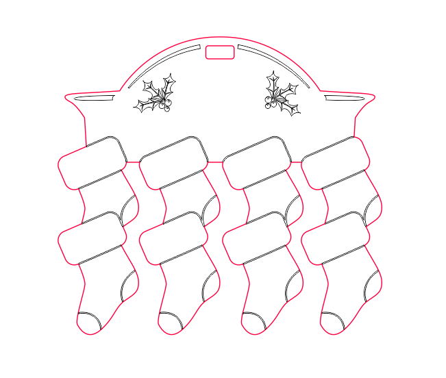 Thumbnail: Personalised Christmas Stocking Plaque