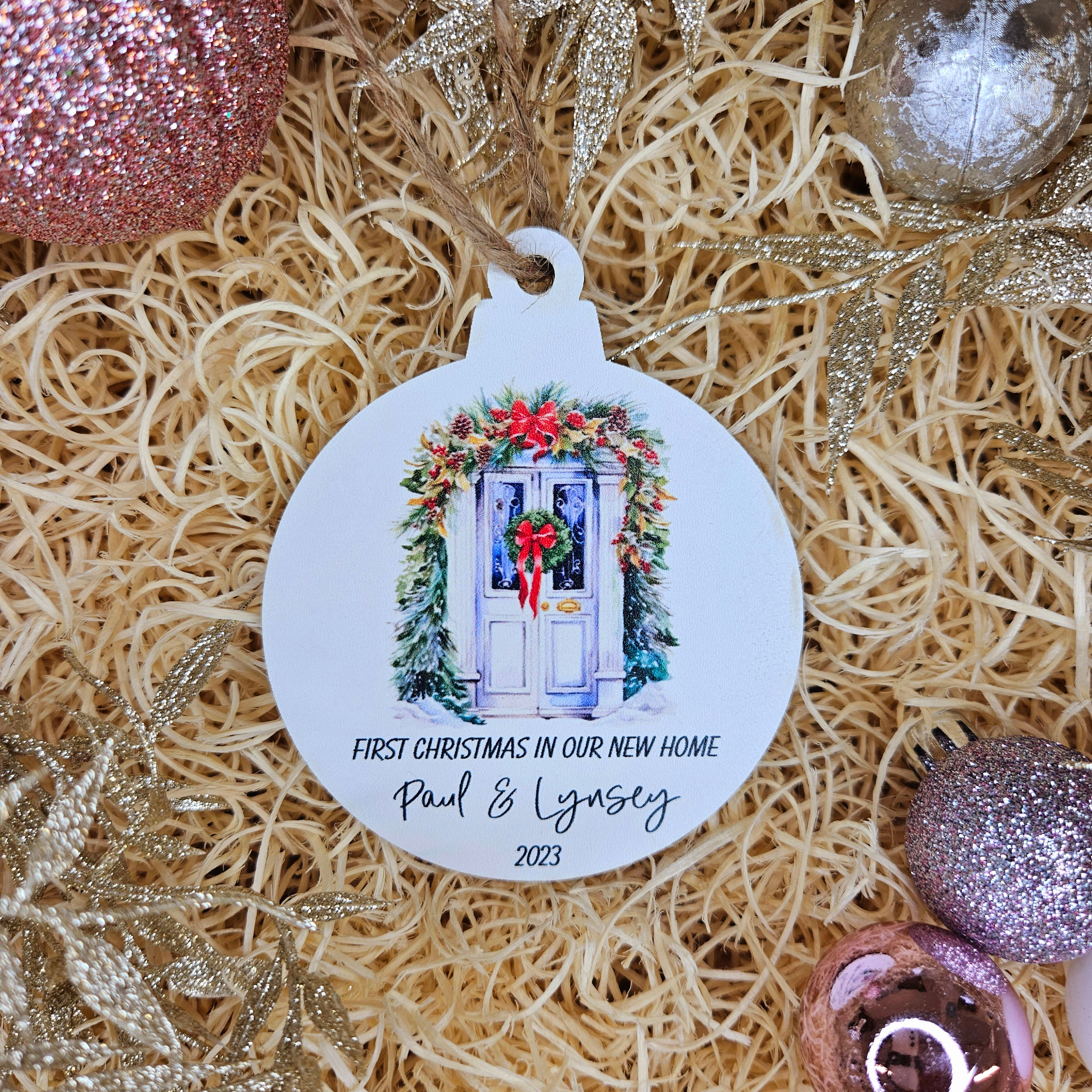 New Home First Christmas Bauble - Personalised