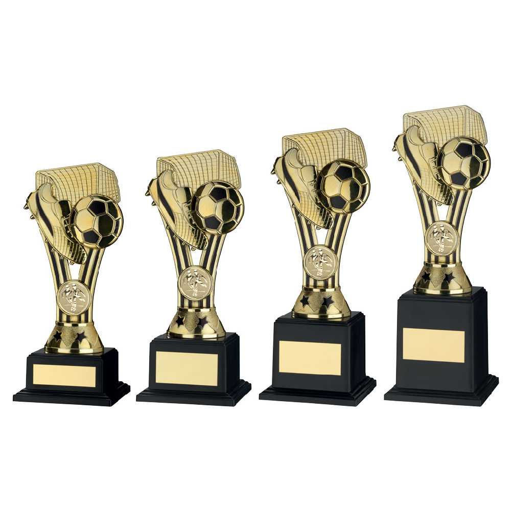 GOLD/BLACK PLASTIC WEMBLEY FIGURE ON FILLED BASE