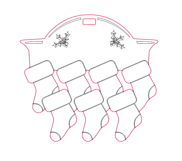 Thumbnail: Personalised Christmas Stocking Plaque