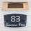 Thumbnail: Charcoal Grey Modern House Sign - Colour Edition - Solar Light Add On