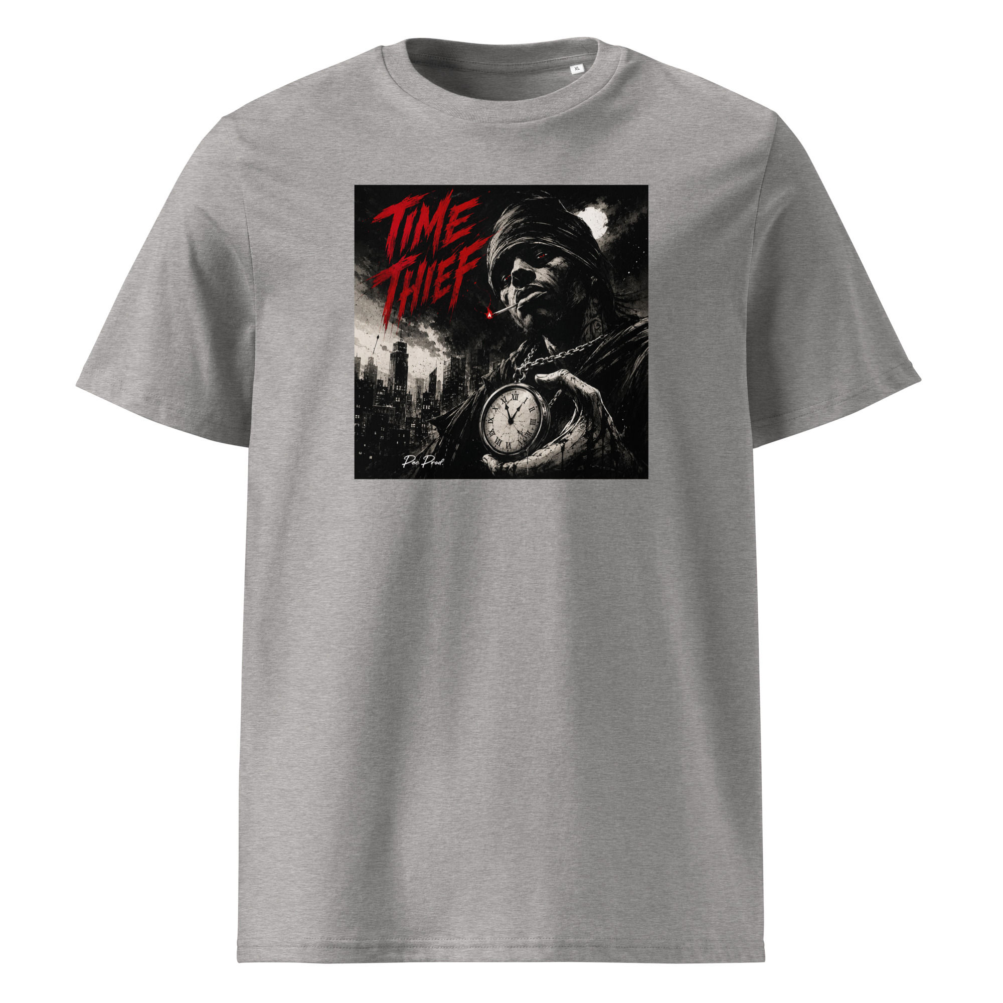 Cover Pec Prod - Time Thief - T-Shirt - Unisex Organic Cotton