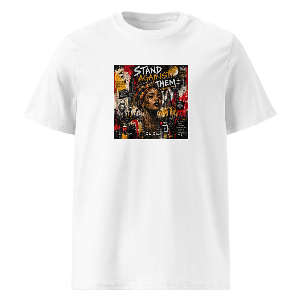 Miniature : Cover Pec Prod - Stand Against Dem - T-Shirt - Unisex Organic Cotton