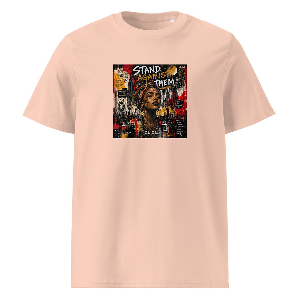 Miniature : Cover Pec Prod - Stand Against Dem - T-Shirt - Unisex Organic Cotton