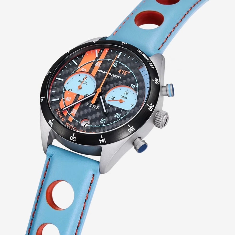 Miniature : Montre Chronographe Arpiem - Tribute TSR 3 Carbone "John Woolfe"