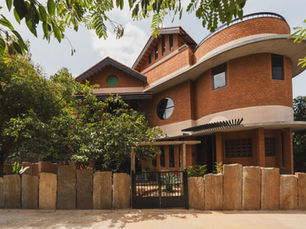 Earthy elegance of local materials stand out in this villa in Tamil Nadu
