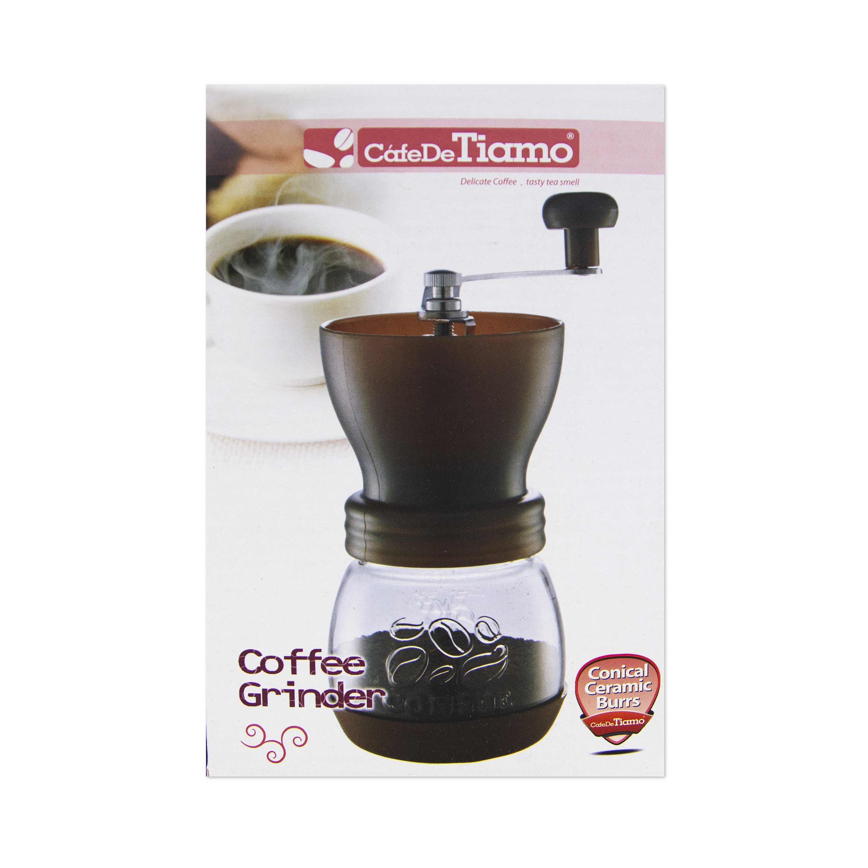 TIAMO Ceramic Burr Hand Coffee Grinder 