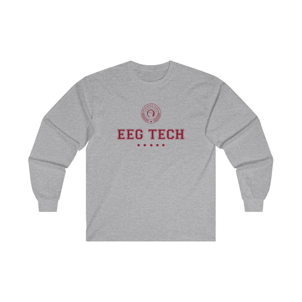 Thumbnail: EEG Tech Unisex Ultra Cotton Long Sleeve Tee 