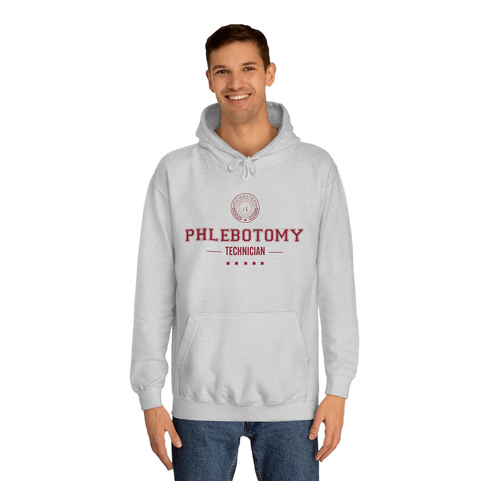 Thumbnail: Unisex Phlebotomy Technician College Hoodie