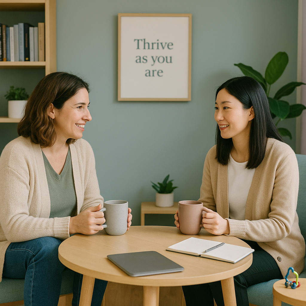 Neurodiversity coach meeting with Autistic adult