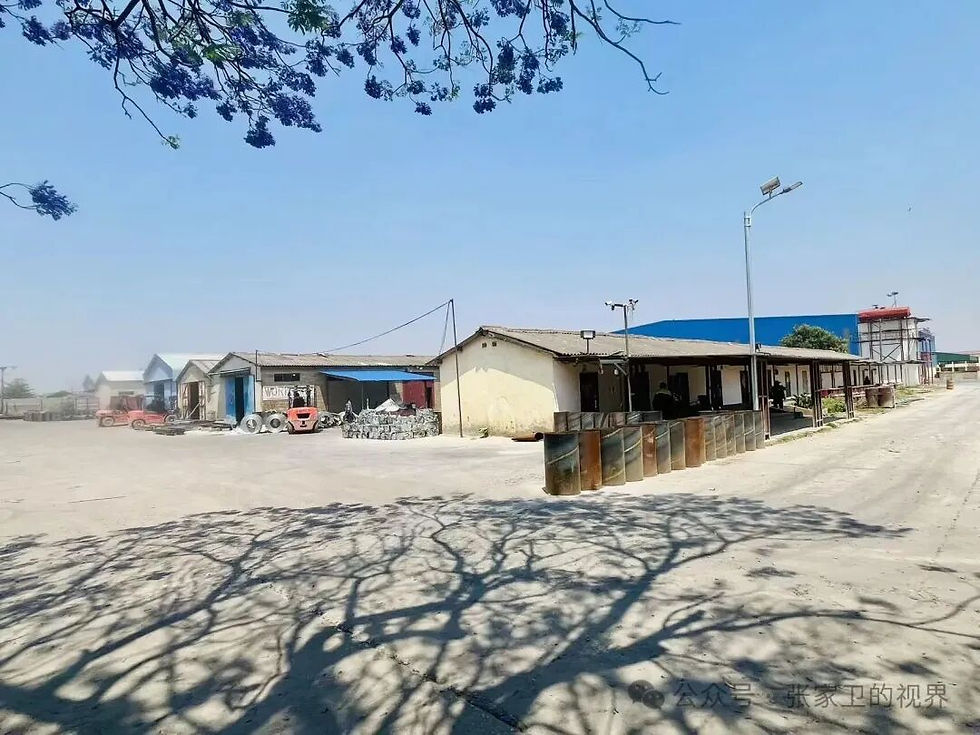 第一排房子是坦赞铁路当年的总部所在地