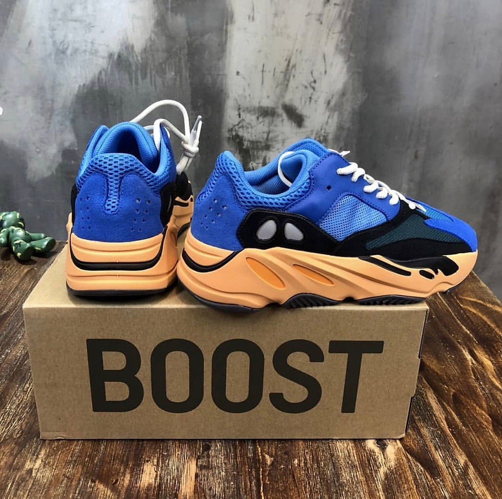 Thumbnail: Yeezy Boost Blue-Grey-Orange MENS