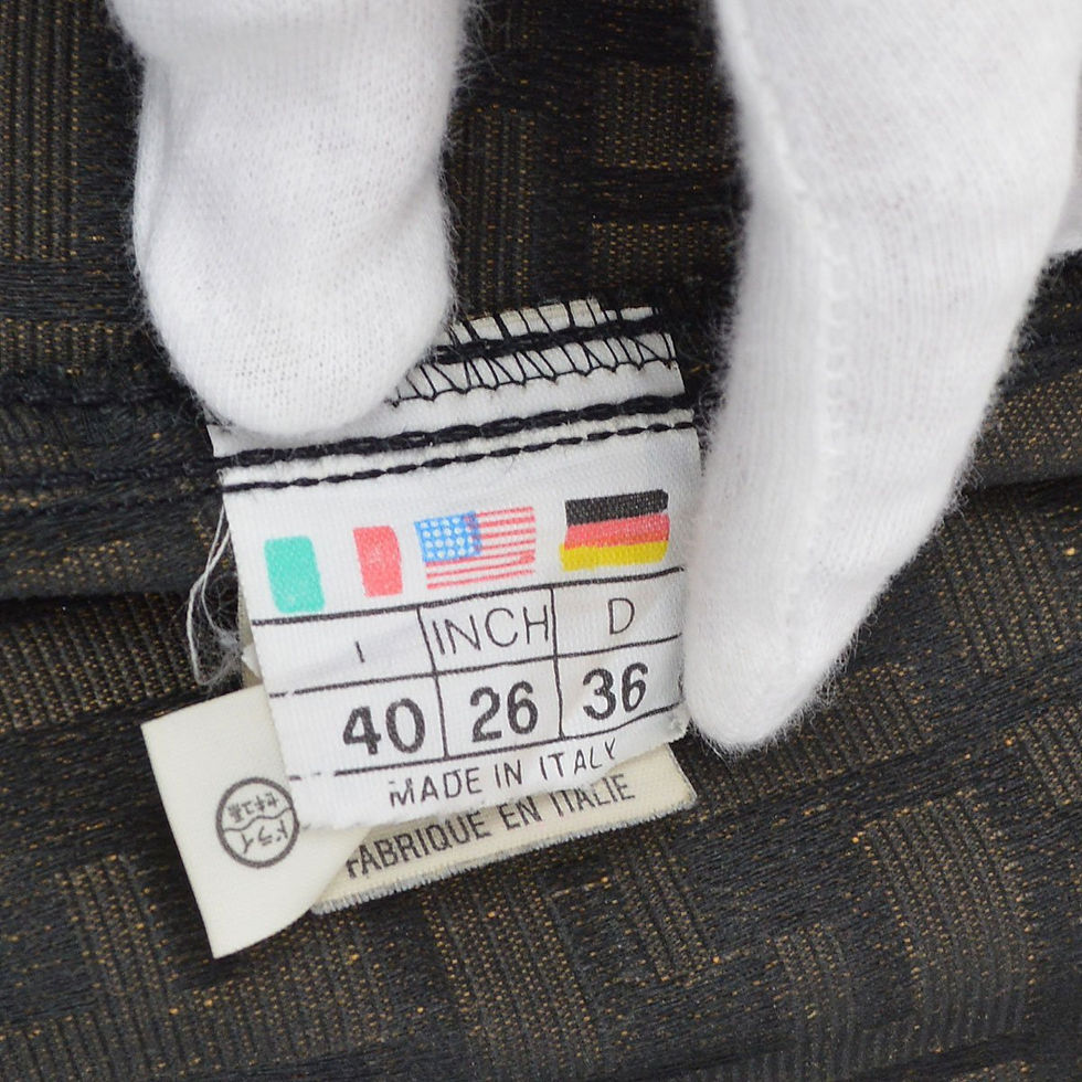 Thumbnail: FENDI ZUCCA PATTERN SKIRT BROWN BLACK