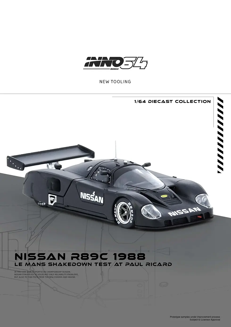 Thumbnail: Inno64 - NISSAN R89C LE MANS SHAKEDOWN TEST AT PAUL RICARD1988