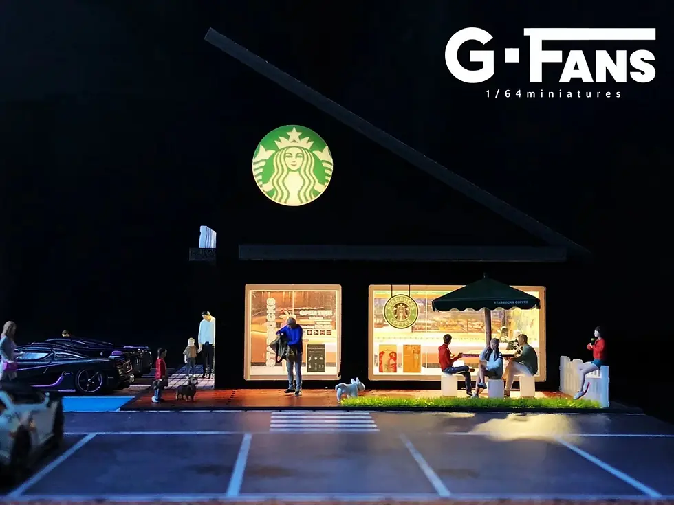 Thumbnail: G-Fan - 1:64 STARBUCKS Building Diorama Model