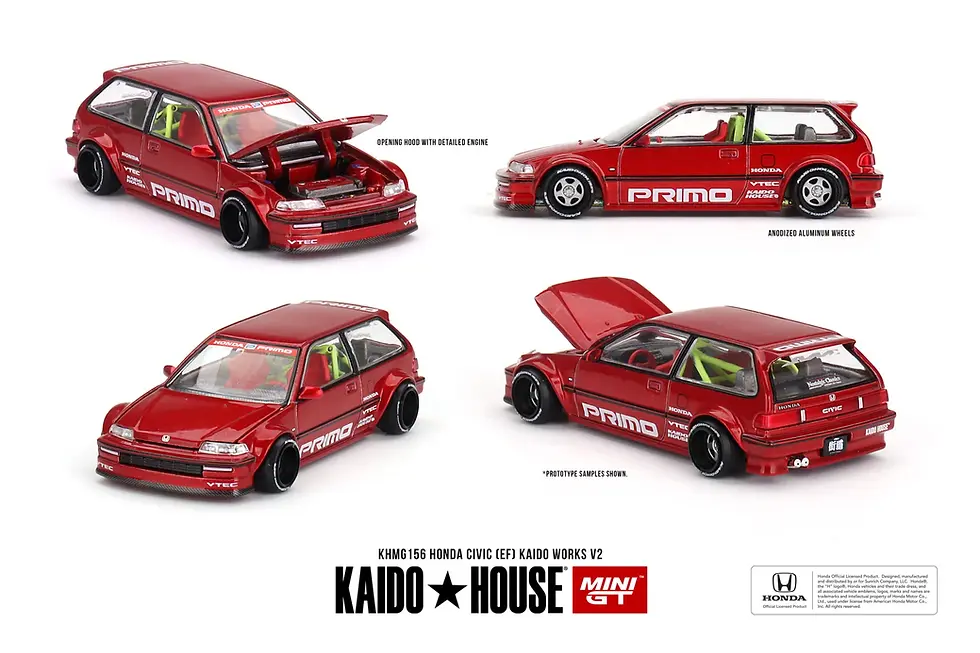 KaidoHouse x MiniGT - KHMG156 Honda Civic (EF) Kaido Works V2
