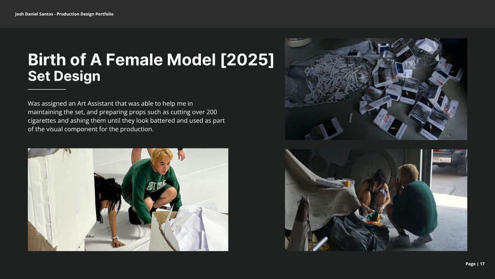 Birth of A Female Model - Production Design: Page 8