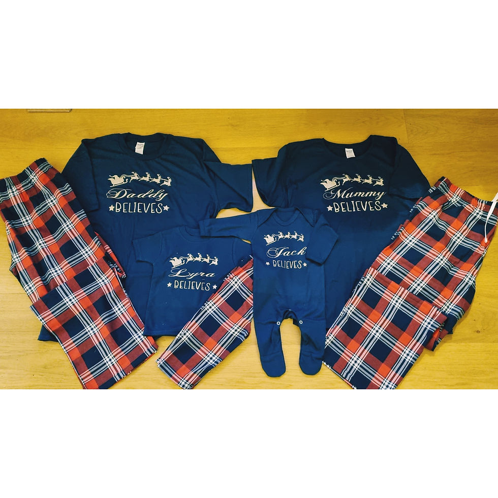 Family Believes plaid Pyjamas