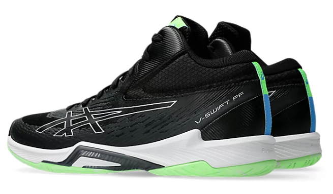 Asics V-SWIFT FF MT 4 Black/Pure Silver | tokyo-volleyball