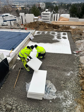 Isolering av betongdekke Hustomt skien