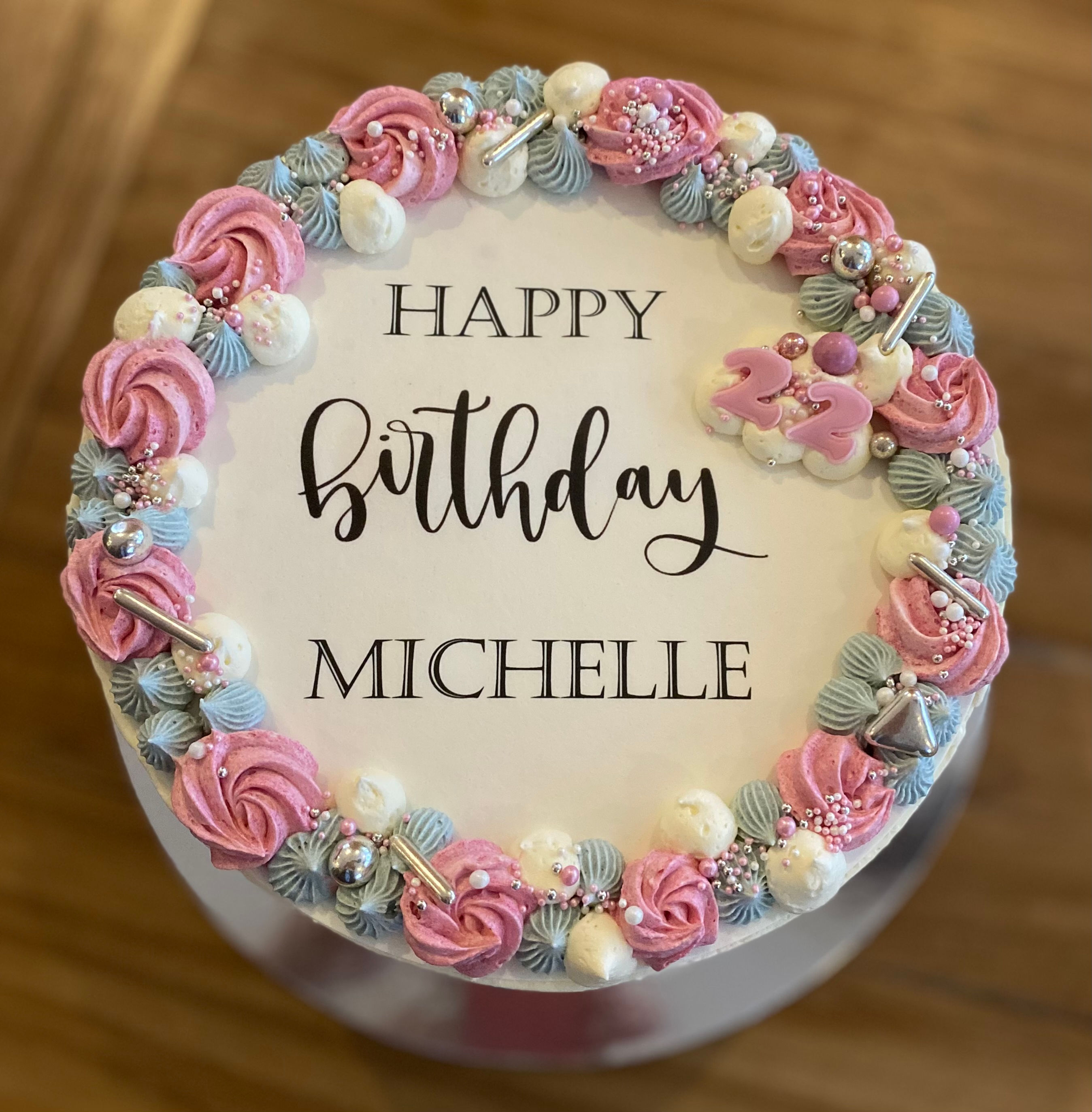 Happy Birthday Torte mit individuellem Fotodruck