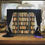 Thumbnail: Miniature Library of Forgotten Books Bookshelf & Ladder
