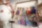 Thumbnail: Handpainted Miniature Paper Dress --- Skipping in the Rain