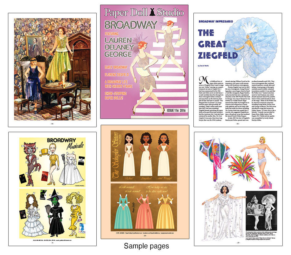 Thumbnail: Signed Paper Doll Studio Magazine Issue 116 "Broadway" Featuring L. Delaney