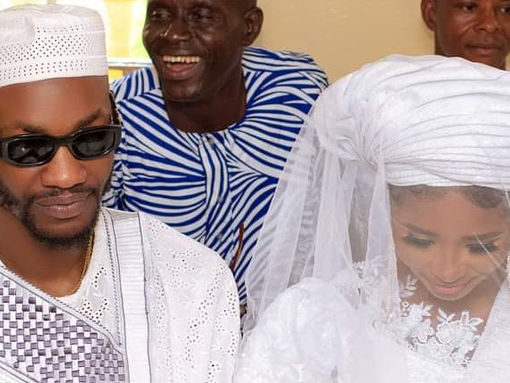 Wedding bells: Letticia and Kongor tie the knot