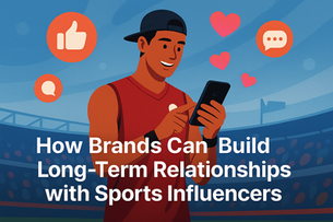 Sports influencer creating authentic content and engaging with audience on social media.