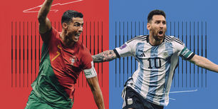 A high-energy sports marketing scene showcasing Messi & Ronaldo’s Adidas vs. Nike sponsorship battle, digital engagement, and brand partnerships