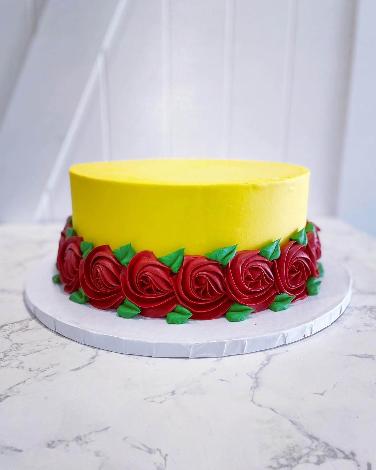 Beauty and the Beast minimalist birthday cake
