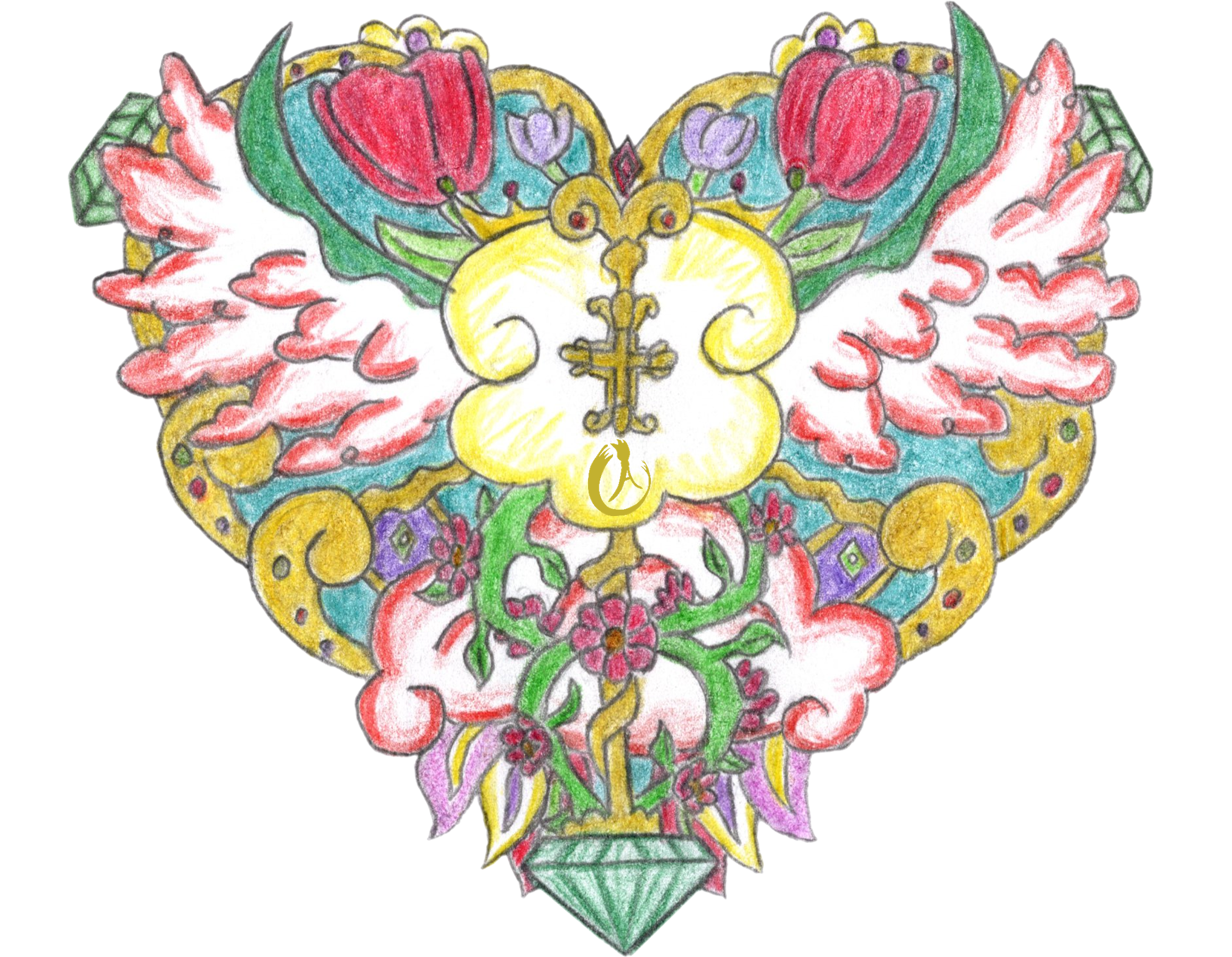 The Heavenly Heart STICKER