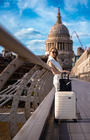 retouched vertical luggage photography it luggage millenium bridge