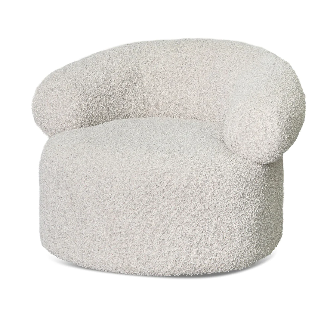 Caradoc Fabric Armchair - Maya Cream Boucle