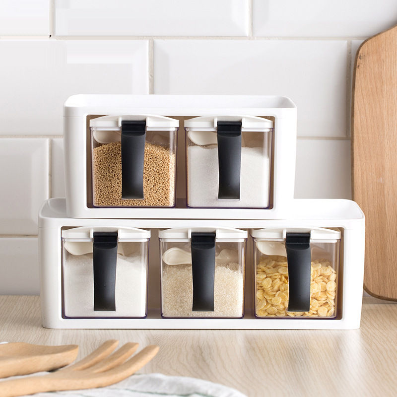 Plastic Spice Rack Stacked Storage Seasoning