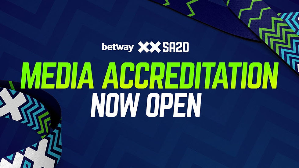 Media accreditation now open for Betway SA20 season 4.