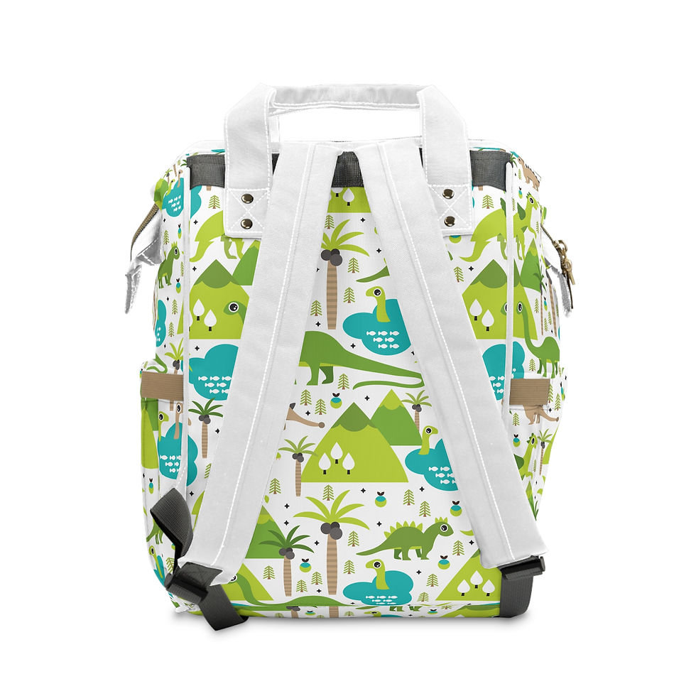 Thumbnail: Dinosaur Themed Diaper Backpack